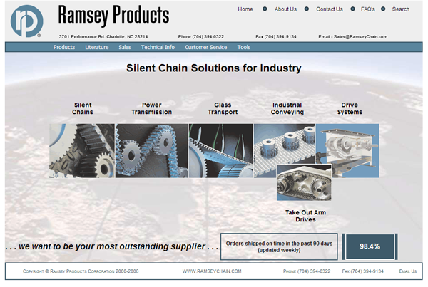 Ramsey 2007 new website design